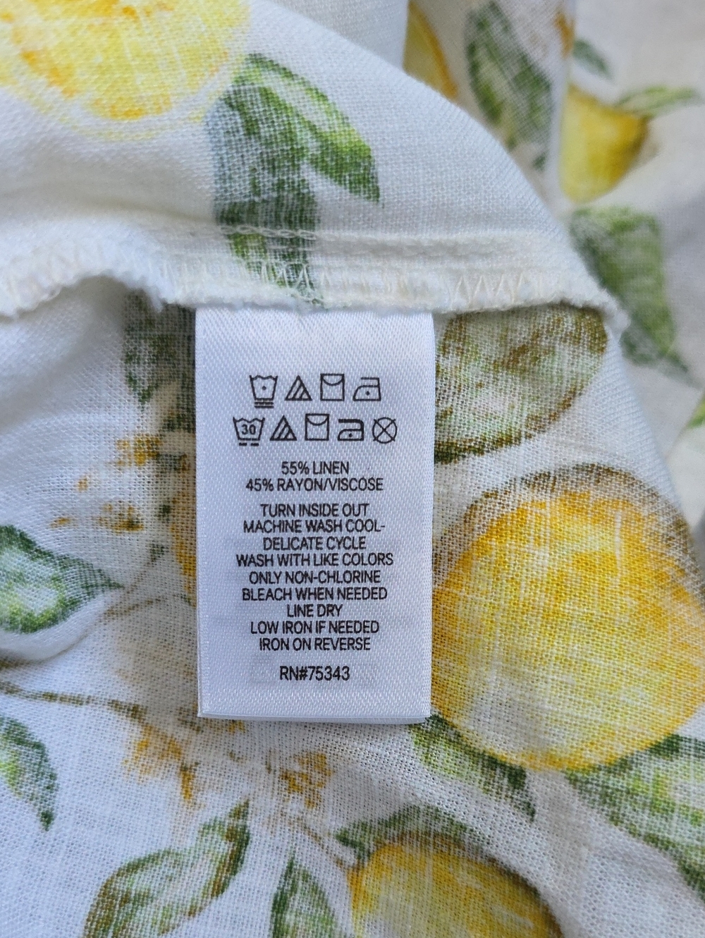 Cynthia Rowley White Midi Shirt Dress with Yellow Lemon Print - Picture 12 of 16